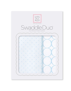 Набор пеленок SwaddleDesigns - Swaddle Duo PB Dot/Mod Circle