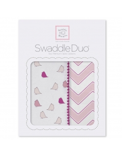Набор пеленок SwaddleDesigns Swaddle Duo PK Chickies/Chevron