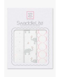 Набор пеленок SwaddleDesigns - Swaddle Lite, PP Elephant/Chickies