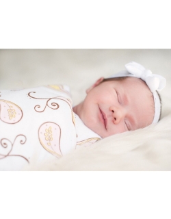 Набор пеленок SwaddleDesigns SwaddleLite Paisley Pink