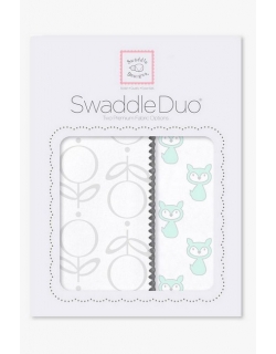 Набор пеленок SwaddleDesigns Swaddle Duo, SeaCrystal Little Fox