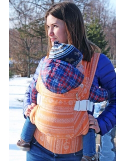 Слинг-рюкзак шарфовый с бамбуком Karaush, Orange