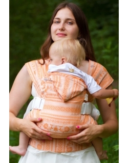 Слинг-рюкзак шарфовый с бамбуком Karaush, Orange White