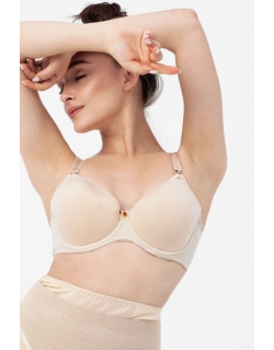 Бюстгальтер для кормящих и беременных Angelika на косточках, бежевый