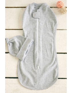 Пеленка кокон для новорожденных трикотажная, Grey