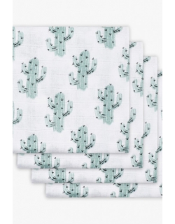 Пеленки муслиновые для новорожденных Jollein средние, Tropical Cactus