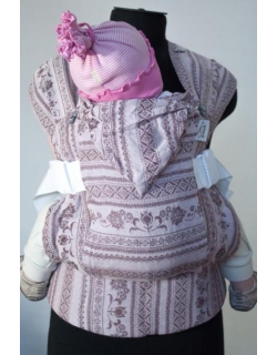 Эрго-рюкзак шарфовый с бамбуком Карауш, Dogwood Wihte