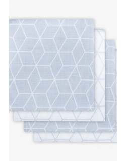 Пеленки муслиновые для новорожденного Jollein средние, Graphic Grey