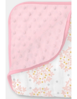 Муслиновое одеяло с флисом SwaddleDesigns Snuggle Blanket, Heavenly Floral Shimmer