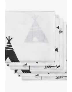 Муслиновые пеленки для новорожденных Jollein средние, Indians