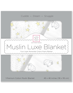 Одеяло муслиновое SwaddleDesigns, Little Lambs & Twinkle Sterling