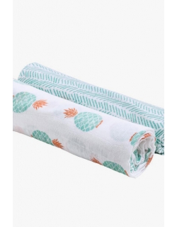 Пеленки для новорожденных из муслина Bébé au Lait, большие, Oahu/Zig-Zag