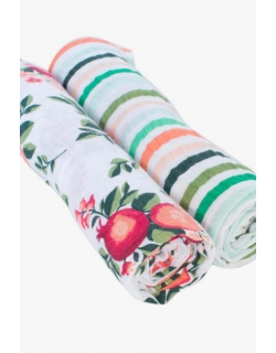 Муслиновые пеленки для новорожденного Bébé au Lait большие, Ojai/Ribbon