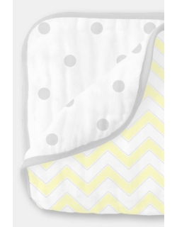 Одеяло муслиновое SwaddleDesigns, Pale Yellow Chevron
