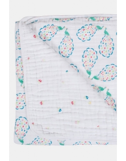 Одеяло муслиновое Bebe au Lait, Peacocks and Pansies