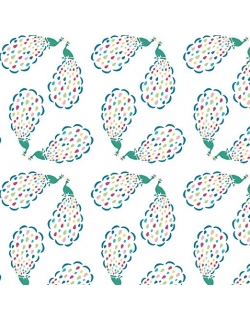 Одеяло муслиновое Bebe au Lait, Peacocks and Pansies