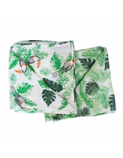 Пеленки муслиновые для новорожденных большие, Bébé au Lait Rio/Palms