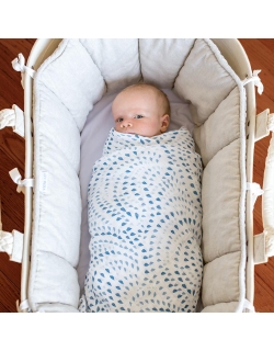 Муслиновые пеленки для новорожденного Bébé au Lait большие, Rose Serenity and Sky