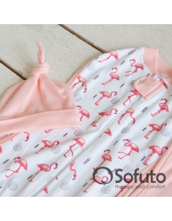 Комплект пеленок-коконов для новорожденных, Flamingo
