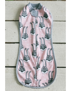 Пеленка-кокон для новорожденных трикотажная, Pink Rabbit