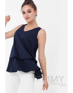 Топ для беременных и кормящих, цвет темно-синий