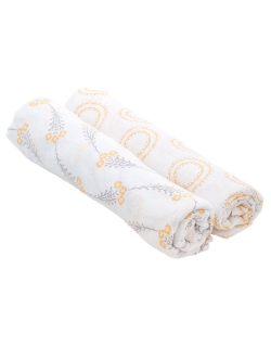 Пеленки для новорожденных из муслина Bébé au Lait, большие, Wildflower and Halo