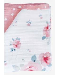 Одеяло Super Bamboo Muslin Bebe au Lait, Rosy and Dewdrops