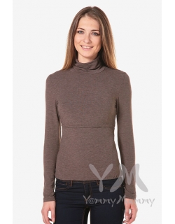 Бадлон прямого силуэта для кормящих и беременных, цвет мускат меланж