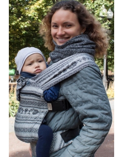 Эрго рюкзак шарфовый с бамбуком Карауш растущий, Elegance