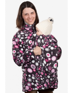Флисовая слингокуртка и куртка для беременных, темные круги