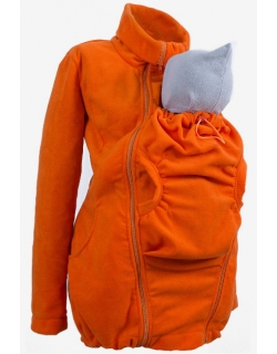 Флисовая слингокуртка и куртка для беременных, оранжевый