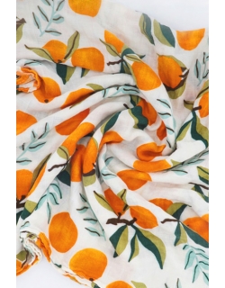 Муслиновая пеленка с бамбуком Diva большая, Orange