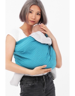 Слинг с кольцами YM, бирюза/серый