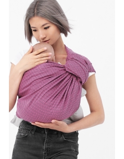 Слинг с кольцами YM, розовый/серый