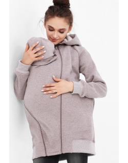 Слинготолстовка, коричневый меланж