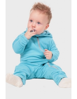 Флисовая поддева (флисовый комбинезон), бирюзовый