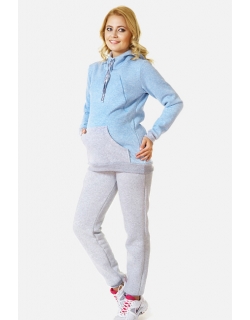 Костюм для кормящих и беременных утепленный Deya, цвет голубой