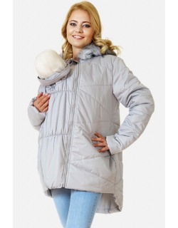Слингокуртка зимняя 2в1 Mishel, серая