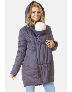 Слингокуртка зимняя Britney 2в1, серо-голубой