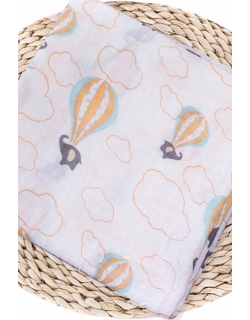 Муслиновая пеленка для новорожденных Diva большая, Baloon