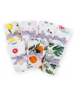 Муслиновая пеленка для новорожденных Diva большая, Flamingo Cotton