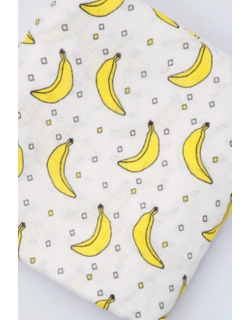 Муслиновая пеленка для новорожденных с бамбуком Diva большая, Banana