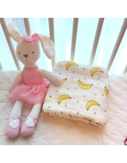 Муслиновая пеленка для новорожденных с бамбуком Diva большая, Banana