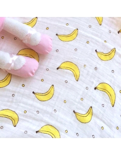 Муслиновая пеленка для новорожденных с бамбуком Diva большая, Banana