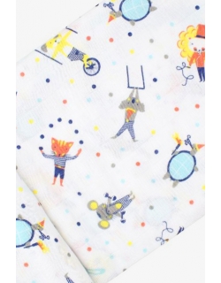 Муслиновая пеленка для новорожденных с бамбуком Diva большая, Circus