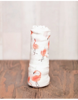 Муслиновая пеленка для новорожденных Diva большая, Flamingo Cotton