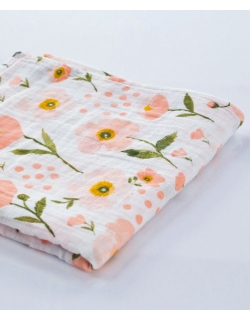 Муслиновая пеленка для новорожденных Diva большая, Flower Cotton