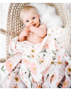 Муслиновая пеленка для новорожденных Diva большая, Flower Cotton