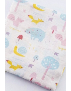 Муслиновая пеленка для новорожденных с бамбуком Diva большая, Forest