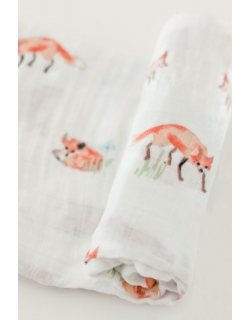 Муслиновая пеленка для новорожденных с бамбуком Diva большая, Fox Bamboo